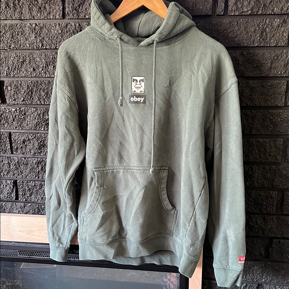 Obey green hoodie